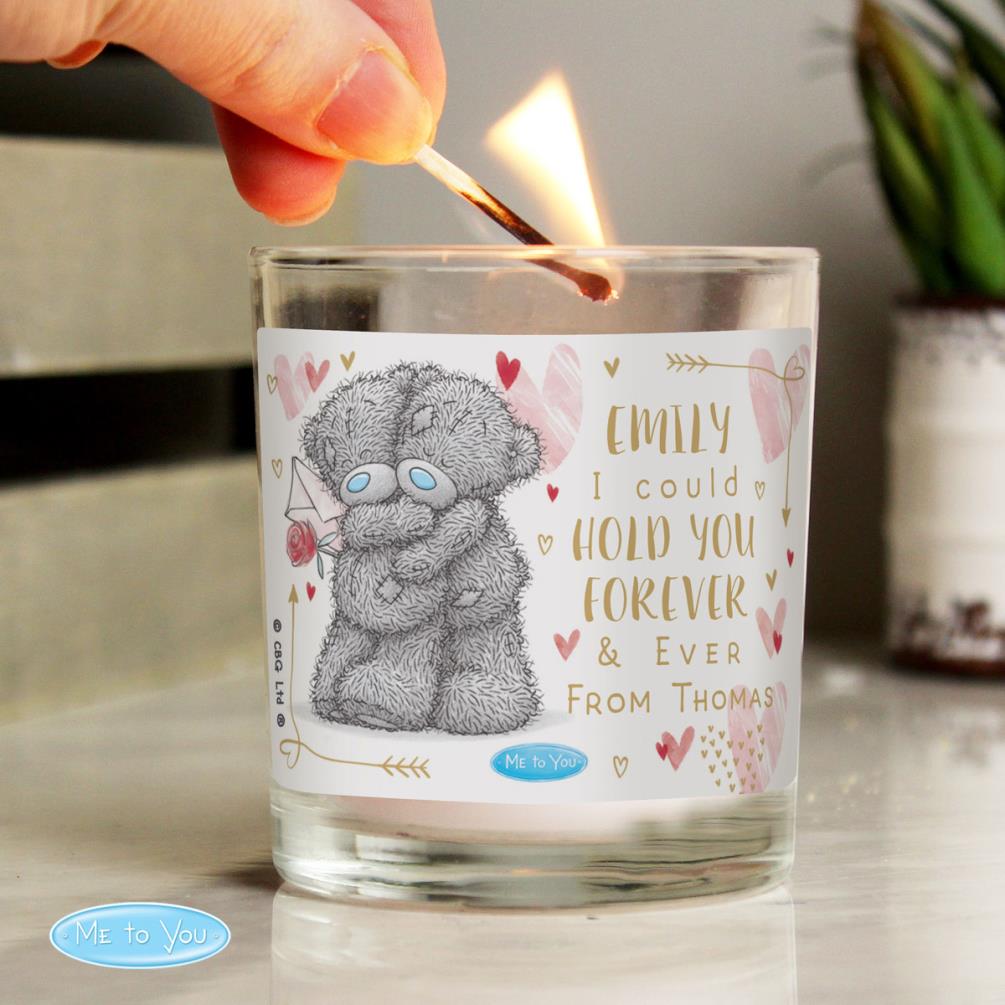 Personalised Me to You Hold You Forever Scented Jar Candle Extra Image 1
